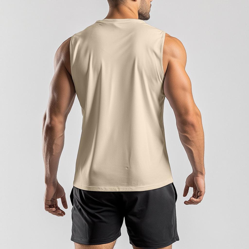 Мужской спортивный повседневный жилет без рукавов