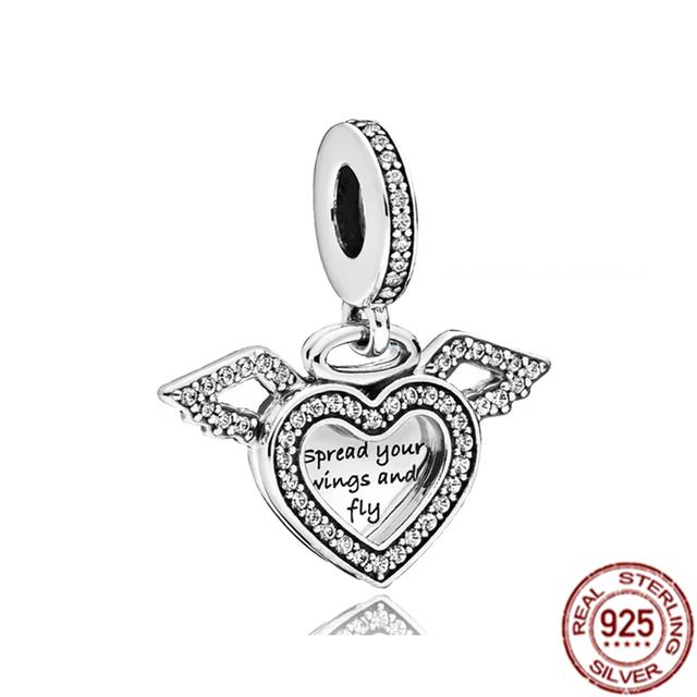 Подвеска с несколькими узорами подходит для браслета/ожерелья из стерлингового серебра 925 пробы, подвеска из бисера, ювелирные изделия для мамы, фестиваля