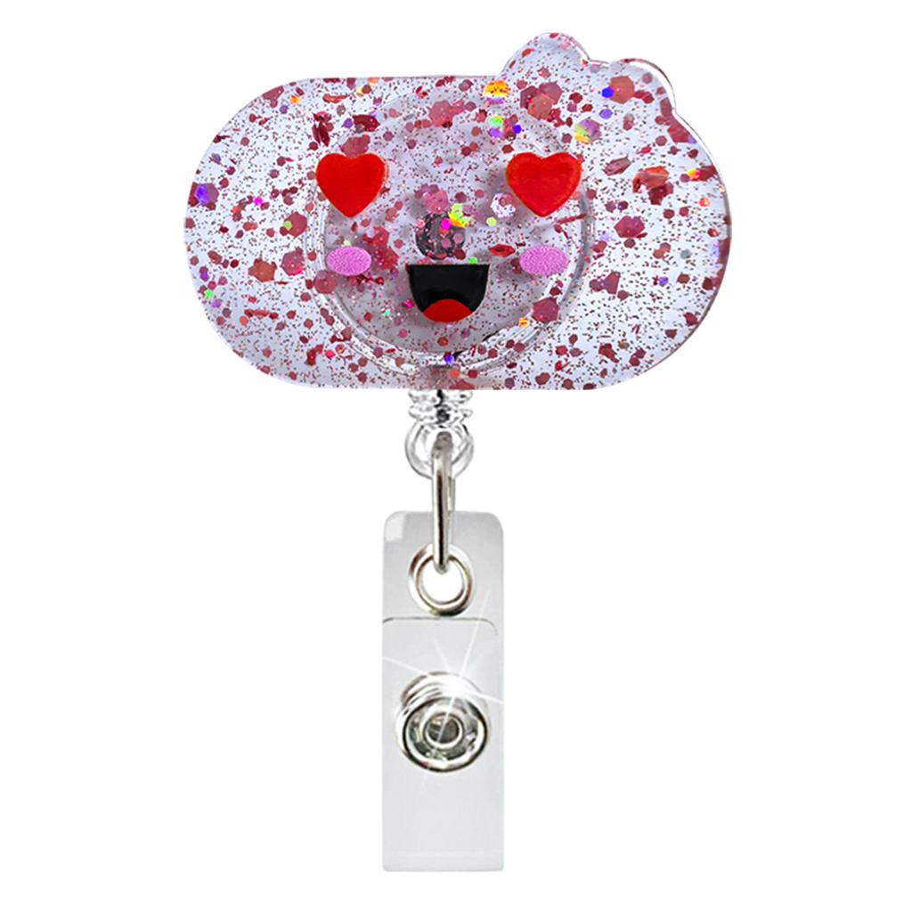 Badge Reel Retractable Badge Holder Id Holder Rotatable Retractable Badge For Teacher Hospital School