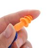10PCS Tapered Insulation Earplug Corded Ear Plugs Silicone Noise Earplug  for Abatement Noise