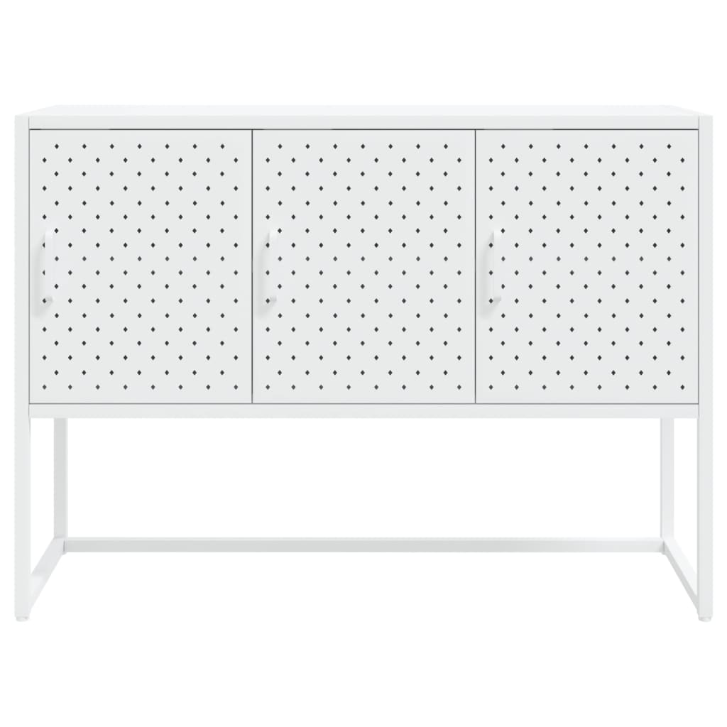 Sideboard White 105 x 35 x 75 cm Steel