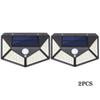 1-12 Pack Solar Lights Outdoor 100 LED Wall Lamp Motion Sensor Lights Waterproof Solar Street Light for Garden Porch Yard Garage
