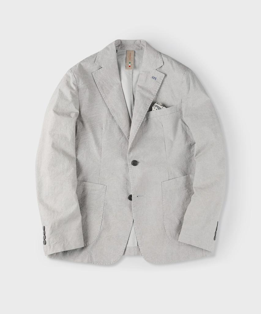 Panicale Grey Plant-Dyed Cotton Jacket