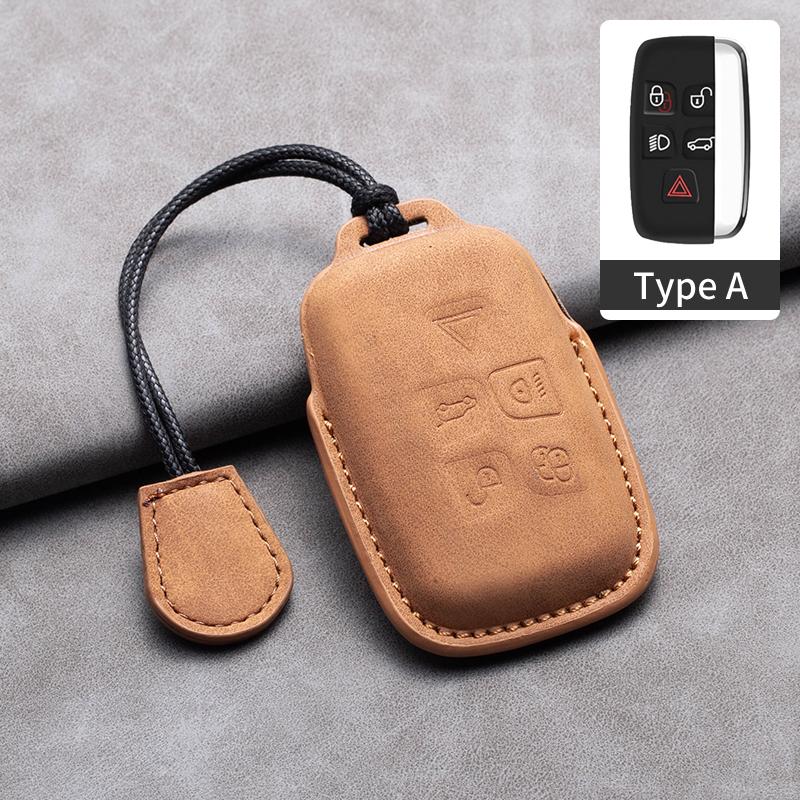 Кожаный чехол для автомобильного ключа для Land Rover Range Rover JAGUAR Sport Evoque Velar Discovery 5 Jaguar XE XF E-Pace F-Pace A8 X8 XJ XFL