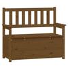 Honey Brown Bench 112.5 x 51.5 x 96.5 cm Solid Pine Wood