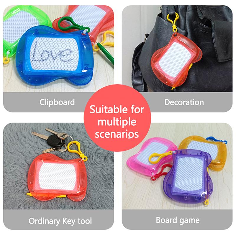 1 шт. Мини-магнитная доска для рисования, стираемый блокнот для записей, брелок для детей, сувениры на день рождения, мини-брелок для записей, игрушка