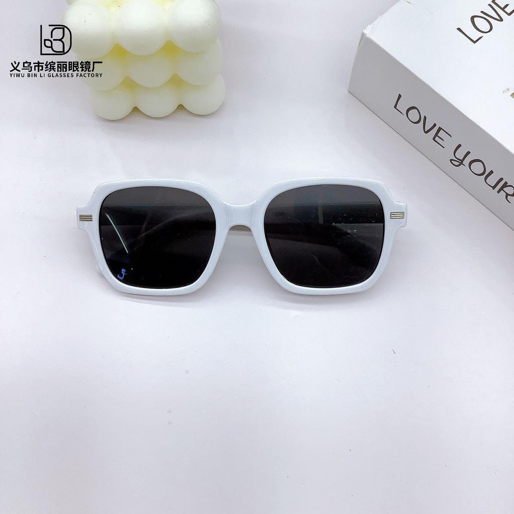 Retro Fashion Box Children'S Sunglasses Baby Concave Shape Travel Sunshade Eye Protection Glasses