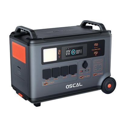 Зарядная станция Oscal PowerMax 6000 6000 Вт, станция питания с батареей LFP 3600 Втч, 14 розеток, более 3500 циклов жизни, умное управление через приложение