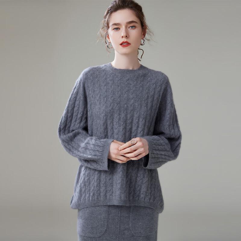 Fanzhen Women's Loose Fit Cashmere Blend Pullover Sweater