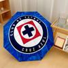 Cruz Azul Fashionable Automatic Opening/Closing Folding Umbrella. Portable and Foldable, Ideal for Gift, Travel, and Daily Use