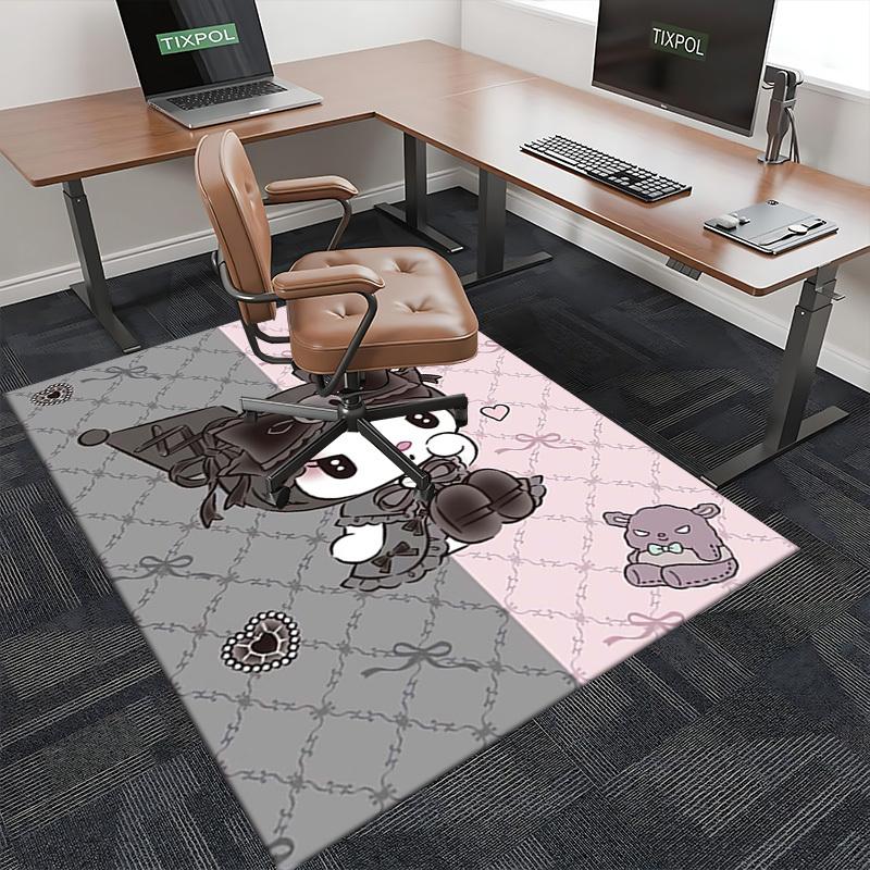 Anime Cartoon Design Chair Mat - Non-Slip Carpet for Office Chair, Home Decor, Living Room, Bedroom, Game Room & Dormitory (Seasonal Gift).E095