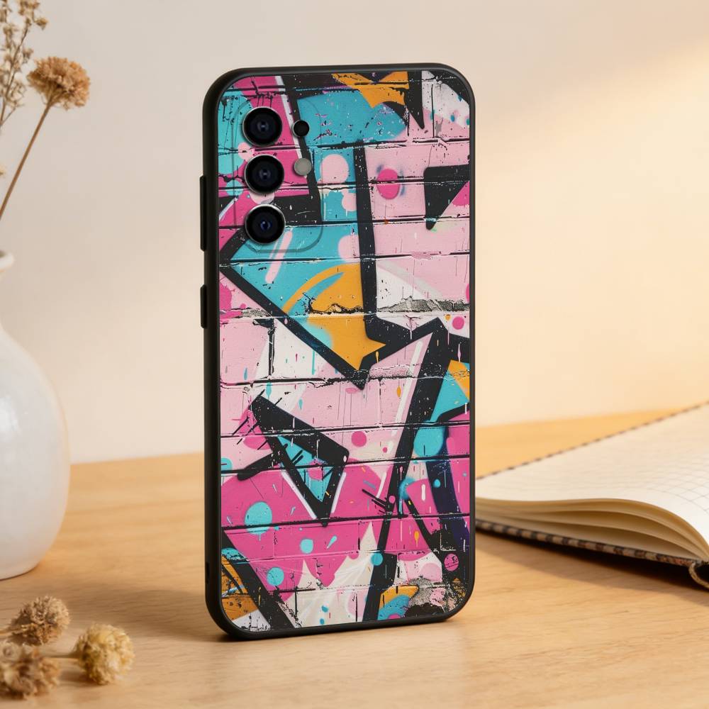 Крутой Чехол G-Graffiti A-Art для Телефона Samsung S25,S24,S21,S22,S23,S30,Ultra,S20,Plus,Fe, Мягкий Силиконовый Черный Чехол