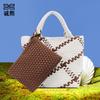Casual Large-capacity Hand-woven Bag Retro Portable Tote Bag Texture Popular Child and Mother Underarm Bag