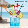 8pcs Dinosaur Straws Party Personalized Decoration Dinosaur Theme Straws as Birthday Gifts Family or Party Decoration