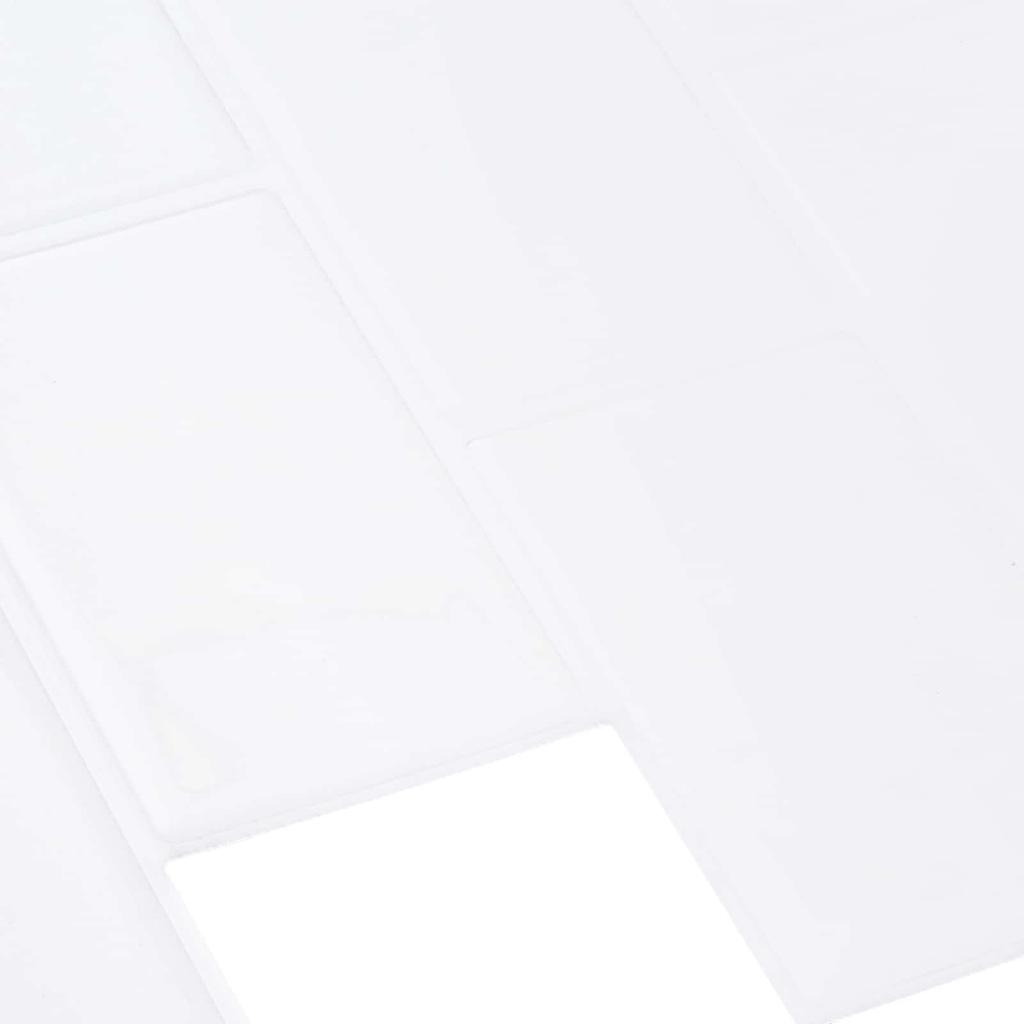 Subway Tile 10 pcs White 30 x 30 cm Polyurethane and PET