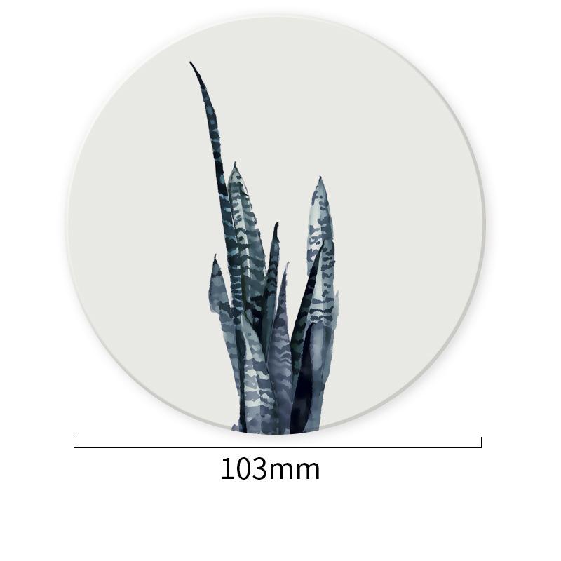 Круглая подставка под чашку, форма растения, диатомит, противоскользящая изоляционная подкладка, коврик для чашки, держатель для напитков, подставка для кружки, украшение для дома, стола, кухонная утварь