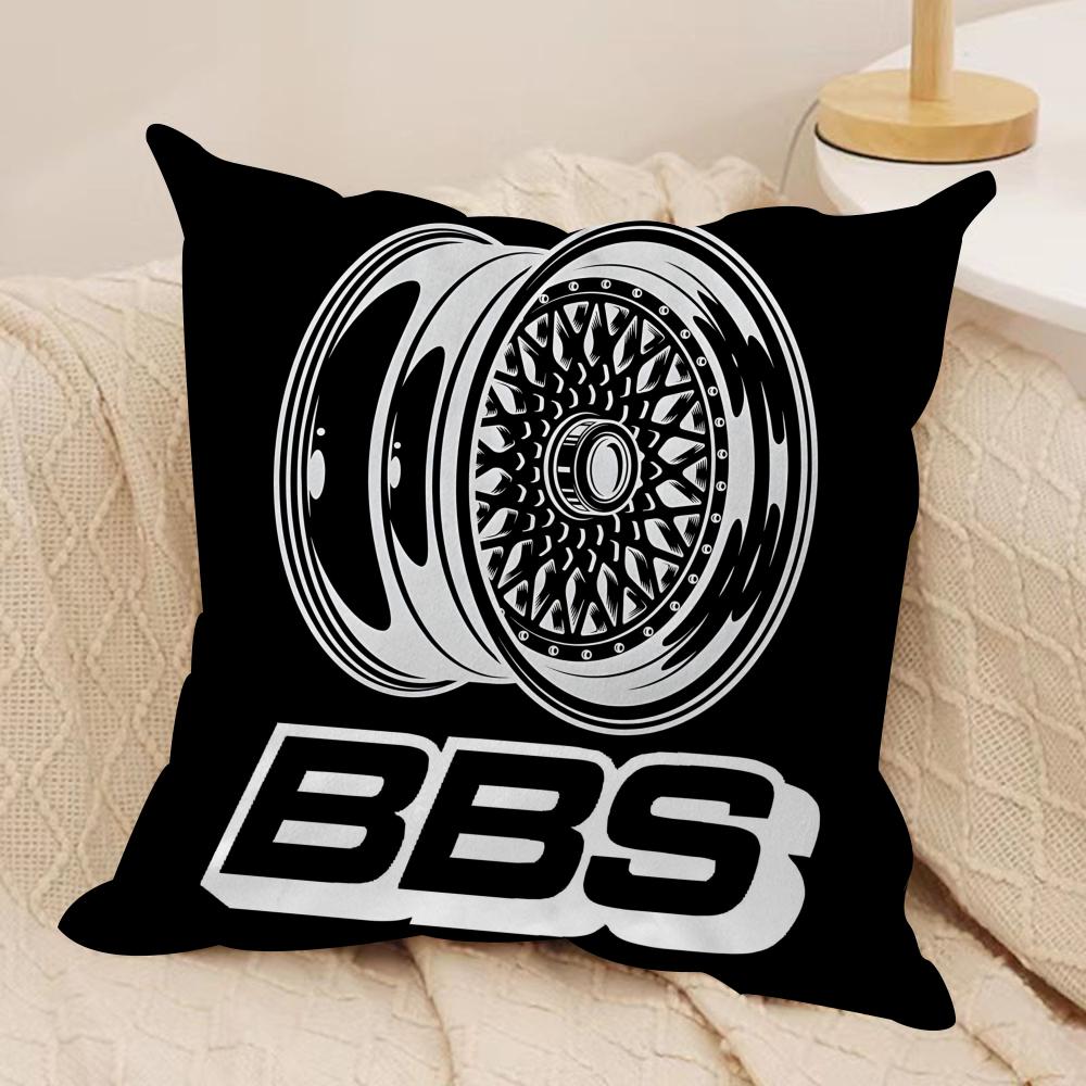 Stylish BBBSSB simple Cushion Cover Short plush Doublesided Print Square Throw Pillow Covers Sofa Home Cushion Decor