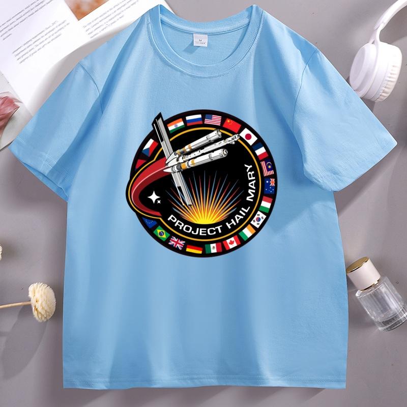 Project Hail Mary Graphic T Shirts Casual Cotton Short Sleeve Round Neck Tshirts Funny Casual Printed Unisex Clothing Oversized