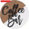 1pc 2d Flat Wood Coffee Signs Decor for Coffee Bar Wood Farmhouse Wall Sign - 20cm Decor for Kitchen Home Office Cafe Coffee Station Housewarming Gift