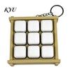 3D Printed Tofu Toy Fermented Shaped Fidget Clicker Toy, Simulation Funny Gifts for Friends Keychain, Novelty Stress Relief Push Button Adults