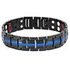 Мужской магнитный браслет снятие усталости уменьшение боли здоровый уход магнитный браслет (Черный Синий)