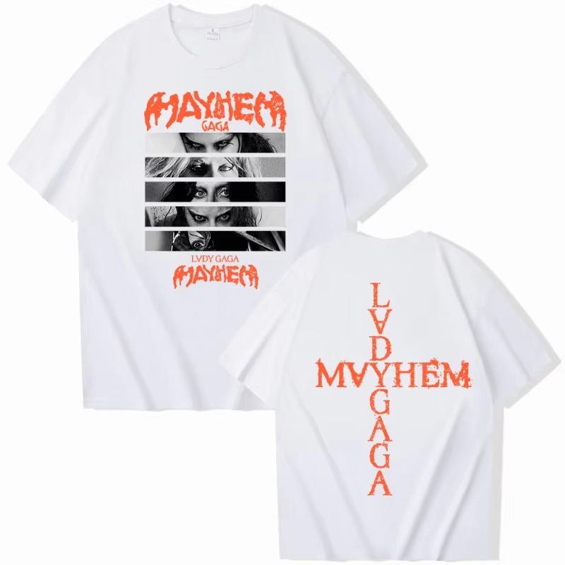 Футболка Lady Gaga Violent Tour Унисекс Летняя Новый Стиль Универсальная Повседневная Футболка Уличный Стиль