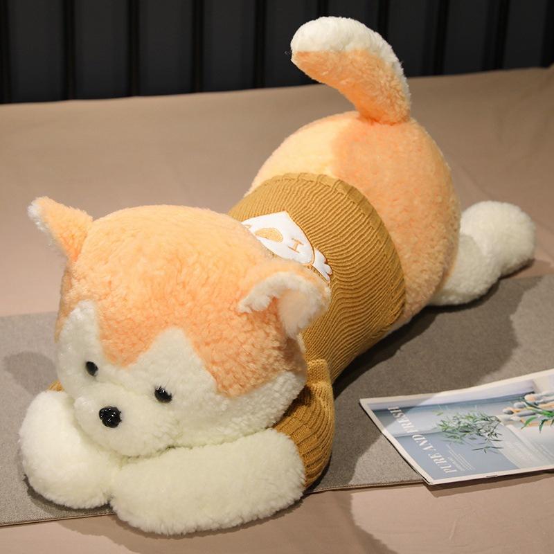 Мультяшный свитер Собака Подушка-игрушка Плюшевая игрушка Кукла Щенок Собака Кукла Детская успокаивающая тряпичная кукла
