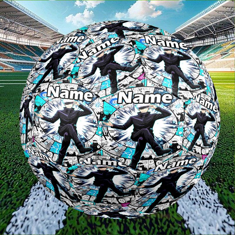 Custom Name Personalized Jujutsu Kaisen Print Size 5 Soccer Ball Training & Match Football, for Team, Kicking, Gift for Football Enthusiasts