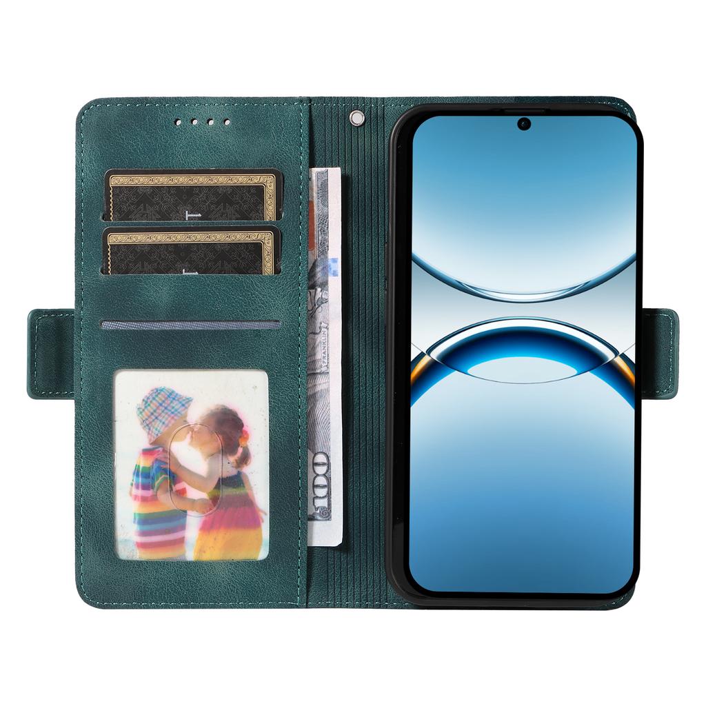 Чехол для Oppo Find X8 5G из ПУ кожи с ромбовидным звездным тиснением