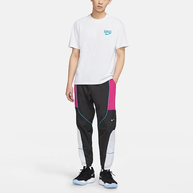 Nike Мужские вязаные спортивные штаны Малиново-красные Умеренно зауженные (унисекс) Трикотажные спортивные штаны CV1915 615