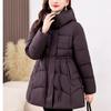 Модное зимнее пальто женская одежда с капюшоном толстое теплое повседневное зимнее пальто женские парки