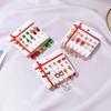 12 Pairs/Set Christmas Stud Earrings Fashion Bow Bells Tress Deer Earrings Jewelry Set