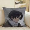 Anime EightSix Square Sofa Pillow Cover Solid Color Living Room Home Decor Cushion Case