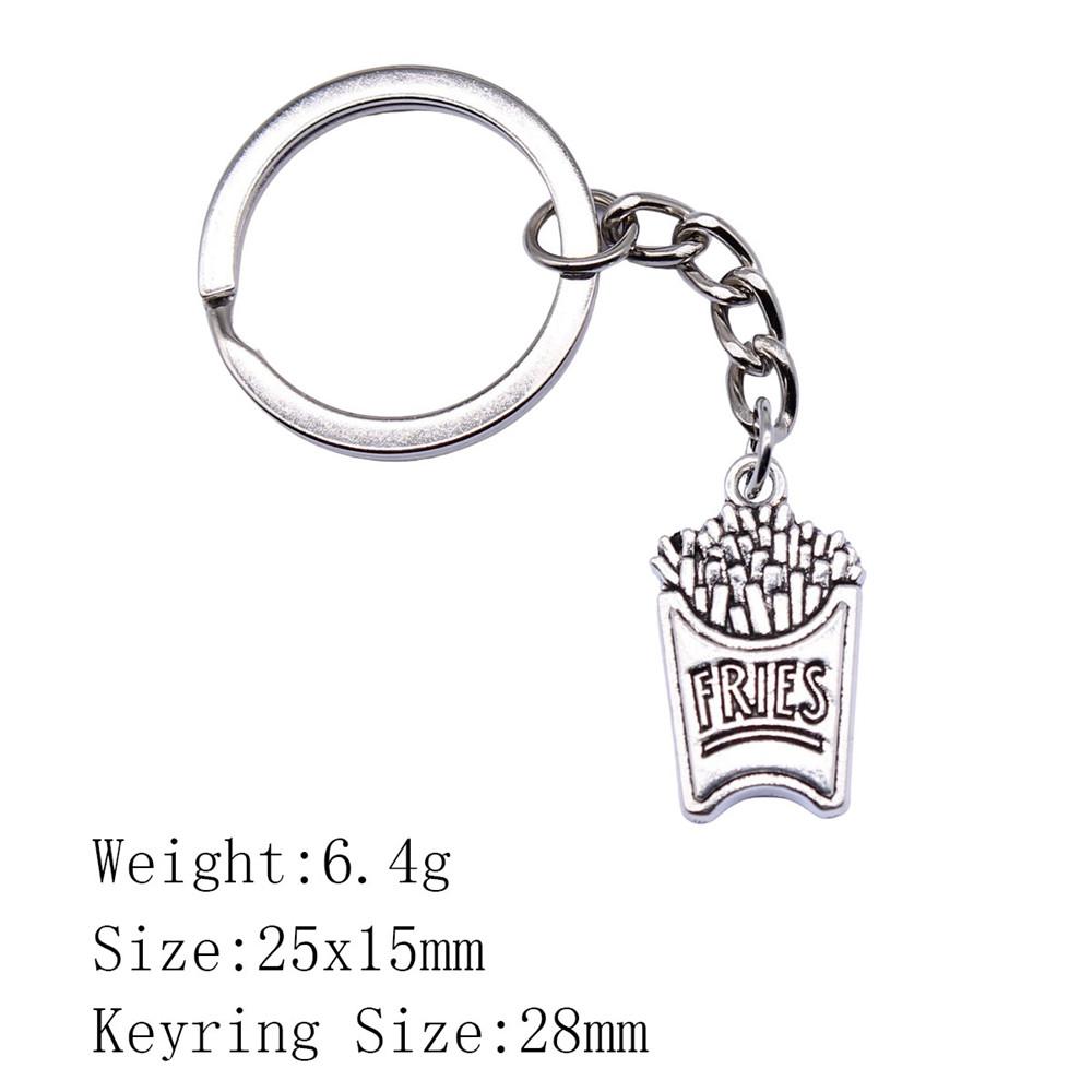 Брелок тренда 2025 года для женщин, брелок для ключей с едой, дешевые вещи, женский брелок