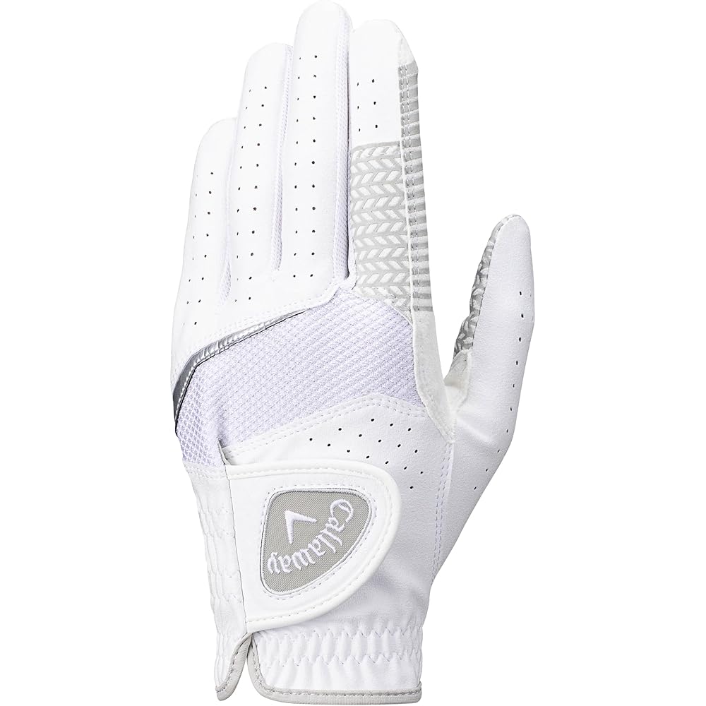 Перчатка для гольфа Callaway Hyper Grip, левая рука, белая, 26 см, мужская