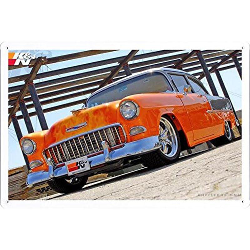 Автомобильные металлические жестяные таблички Плакат Декор стены спортивного автомобиля Винтажные художественные постеры Железная живопись для мужской комнаты Домашнего кафе Гаража Клуба Бара