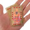 Chinese Feng Shui God Of Wealth Buddha Amulets Card For Business Fortuna Treasure Lucky Home Decoration Taoist Card Peace Amulet