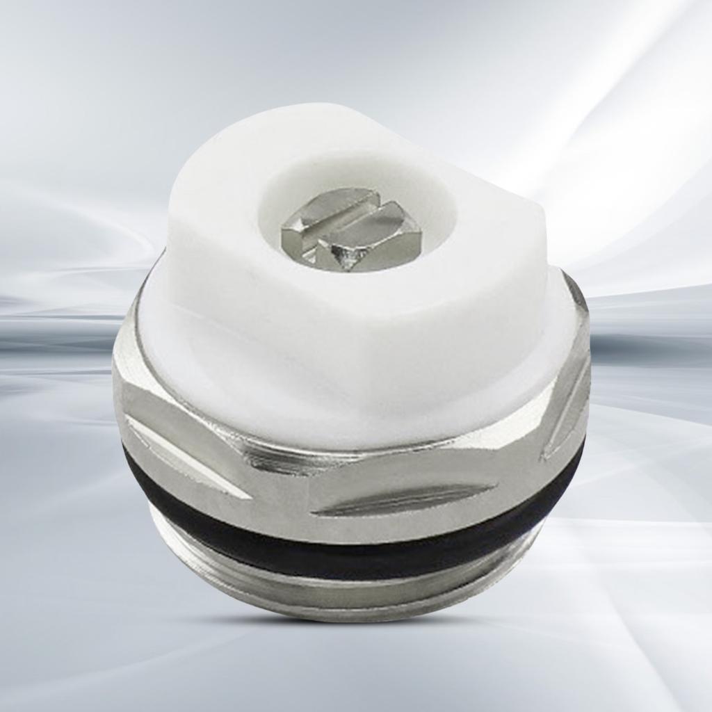 Упаковка из 6 стальных радиаторных воздухоотводных клапанов 1/2-дюймовые воздухоотводные клапаны Простая установка радиаторных воздухоотводных клапанов Радиаторные воздухоотводные клапаны