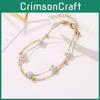 Crystal Modern Water Geometric Anklet With Alloy Material For Beach Vacation