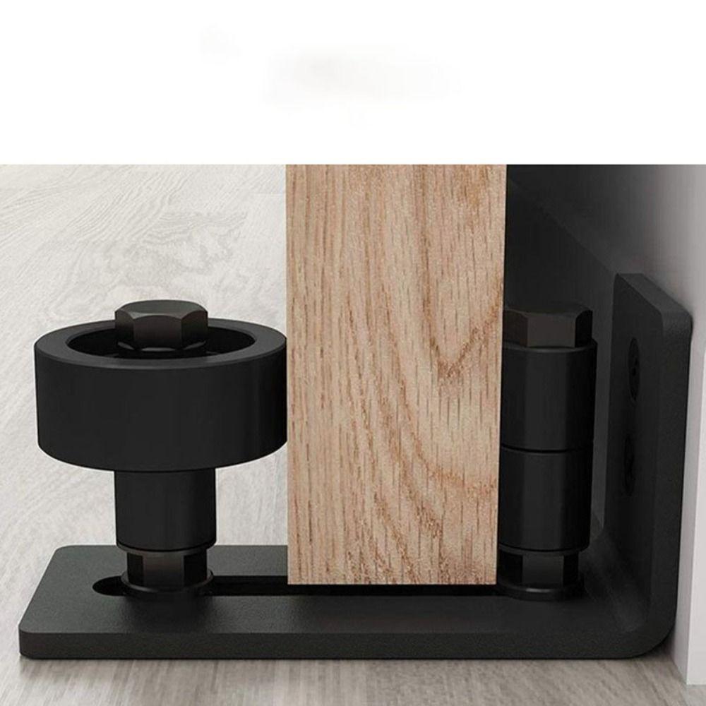 Flat Bottom Barn Door Floor Guide Carbon Steel Sliding Door Hardware Flush Design Window Rollers