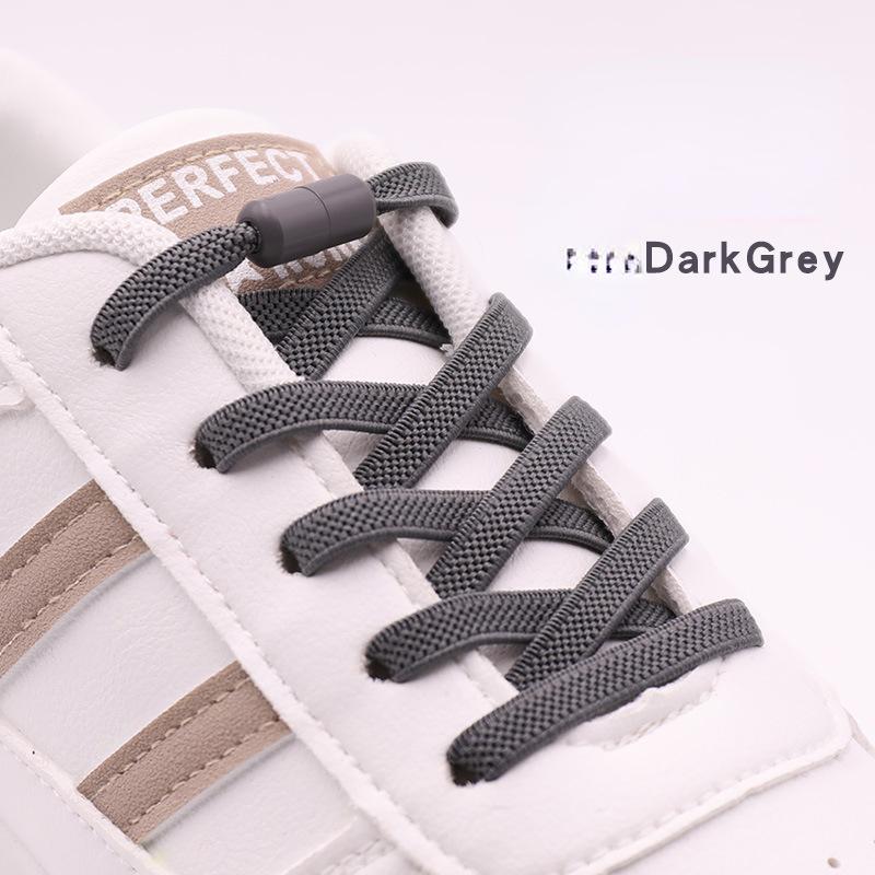 Elastic Laces Sneakers Colorful Options No Tie Shoelace for Sports Round Shoelaces Without Ties Kids Adult Shoes Accessories