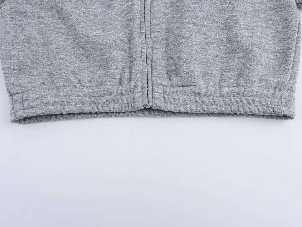 Женская куртка на молнии в европейском и американском стиле с длинными брюками, весна 2025