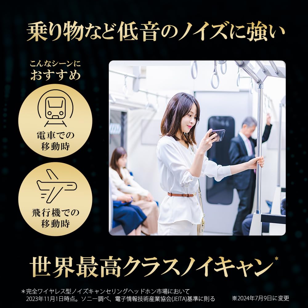 Sony Беспроводные наушники с шумоподавлением, золотистые. Полностью беспроводные. Потрясающая эффективность шумоподавления. Компактный и легкий дизайн. Высокая