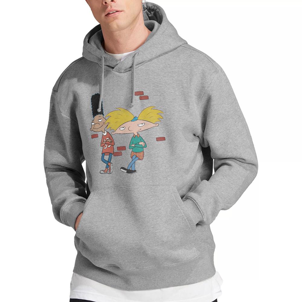 Hey Arnold! Mens Leaning Arnold & Gerald Hoodie