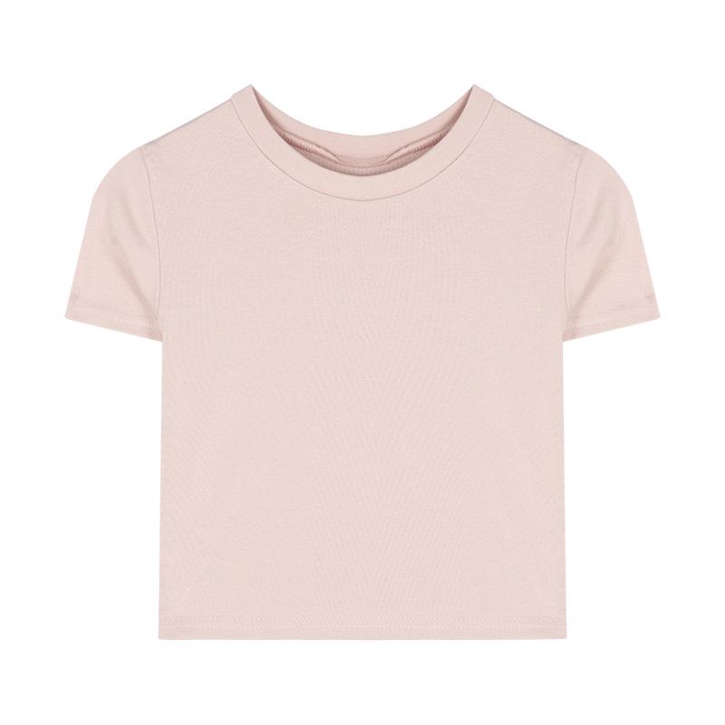 2025 Summer Sweet Pure Desire T-Shirt: Slim Fit, Short-Sleeved, Sexy Style for Women