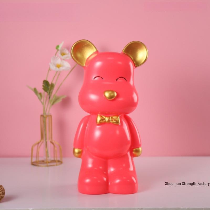 Modern Minimalist Bear Money Box: Child's Savings & Withdrawal Toy, Trendy Living Room Decor