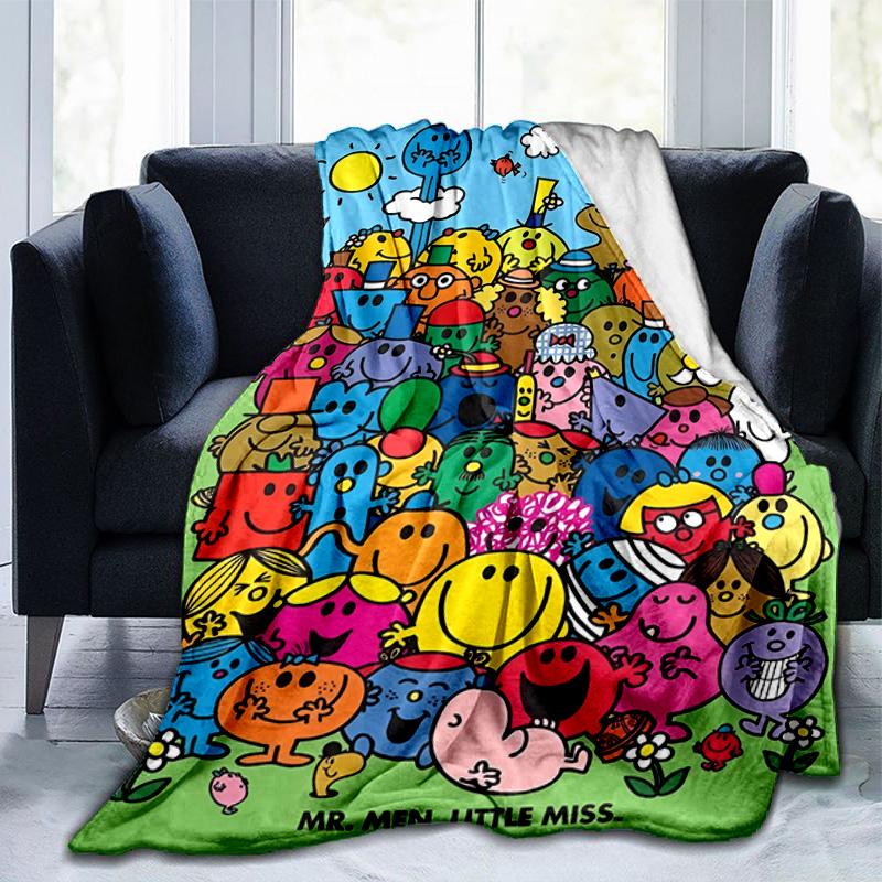 Mr Man Colorful Creatures Blanket Suitable for Sofas, Beds, Offices, And Camping - Perfect Gift for Halloween Christmas