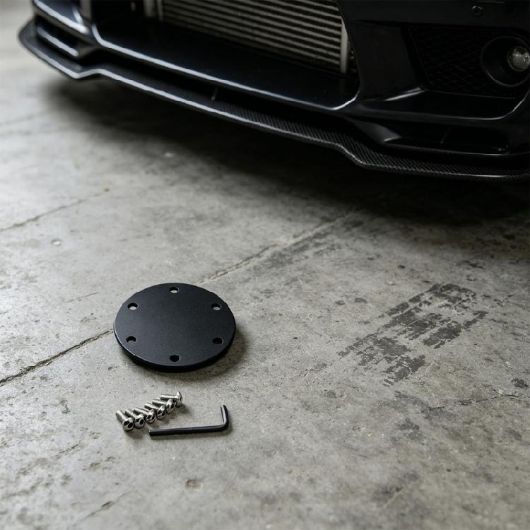 Permanent Steering Wheel Horn Button Cover Panel Works With Most 6 Bolt Wheels