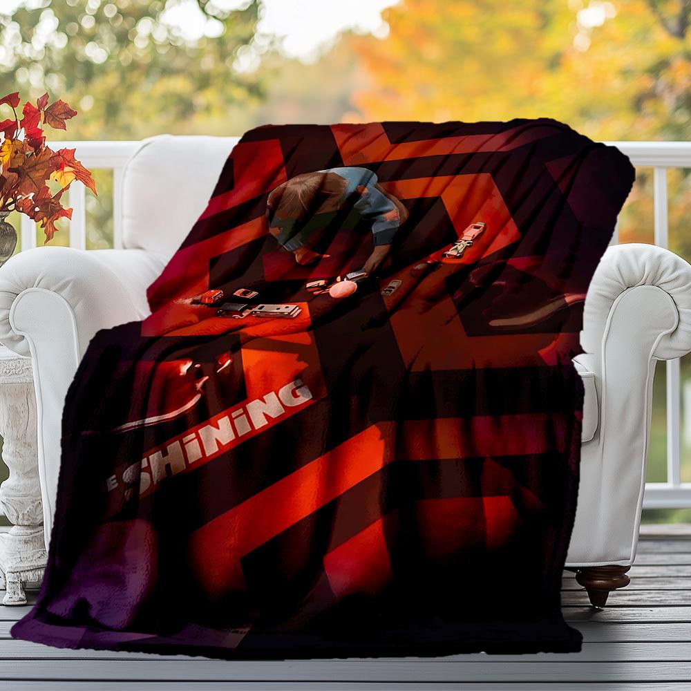1pc The ShiningOutdoor Flannel Blanket Soft Plush Decor for Picnics, camping,Bedroom, Playroom, or Lunch Break, Perfect Gift