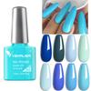 7.5ml Blue Purple Series Gel Polish with Paper Box Soak-off UV&LED Color Gel Nail Design
